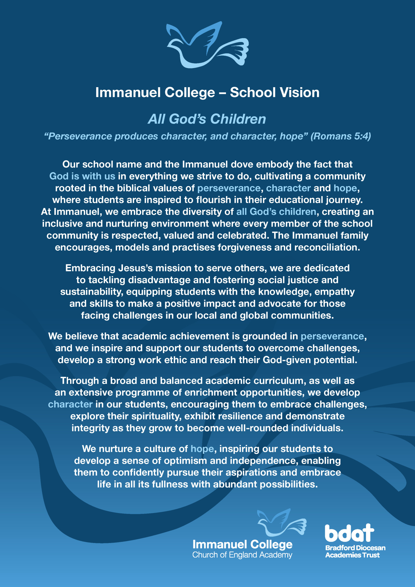 Immanuel College A4 VisionV2