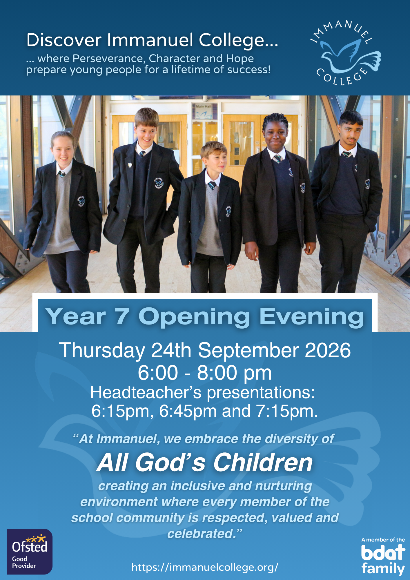 Immanuel College Y7 Open Evening 26